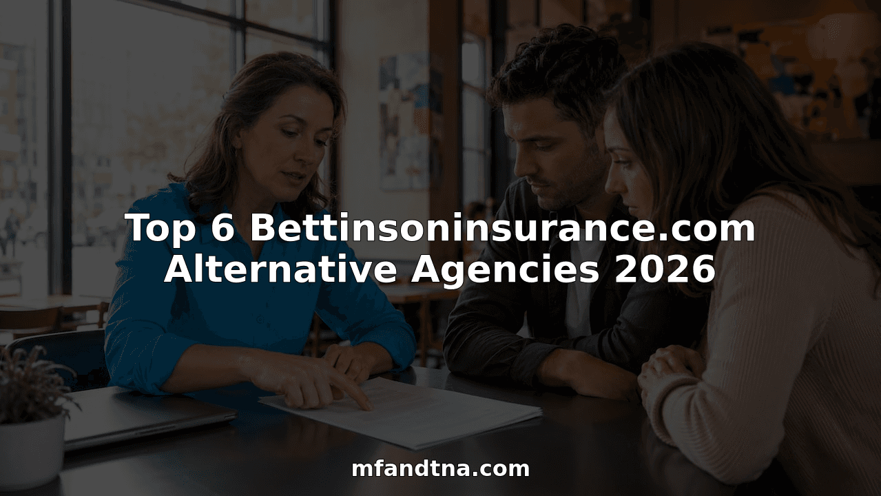 Top 6 Bettinsoninsurance.com Alternative Agencies 2026